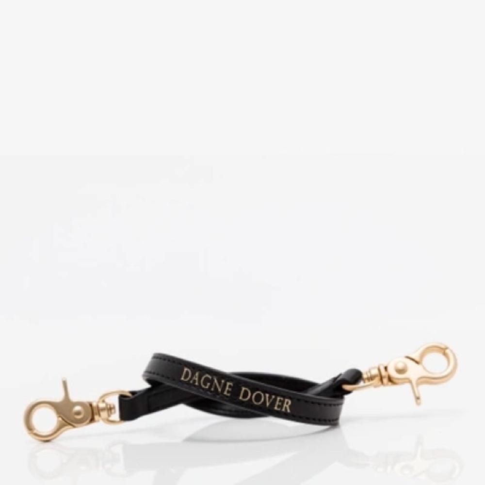 Dagne Dover Black and Gold Strap